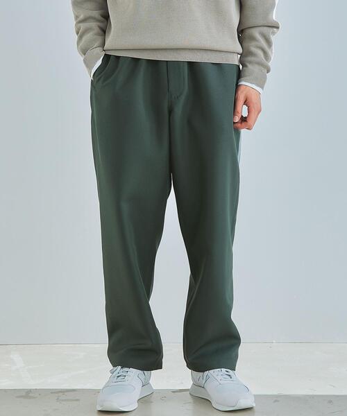 green label relaxing（グリーンレーベルリラクシング）の「エアロギャバ ワイド イージー パンツ -防シワ-（その他パンツ・メンズ・ダークグリーン/ホワイト/ナチュラル・L/S/M）」の3枚目の写真