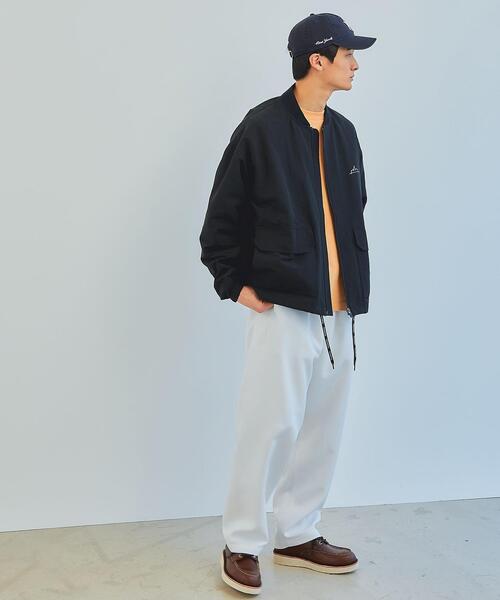 green label relaxing（グリーンレーベルリラクシング）の「エアロギャバ ワイド イージー パンツ -防シワ-（その他パンツ・メンズ・ダークグリーン/ホワイト/ナチュラル・L/S/M）」の4枚目の写真