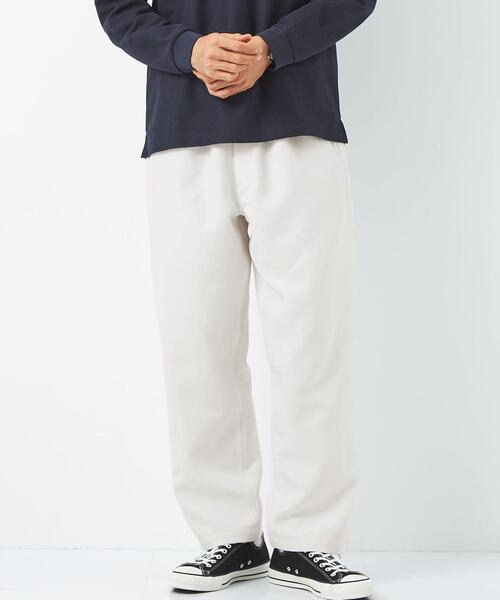 green label relaxing（グリーンレーベルリラクシング）の「エアロギャバ ワイド イージー パンツ -防シワ-（その他パンツ・メンズ・ダークグリーン/ホワイト/ナチュラル・L/S/M）」の6枚目の写真