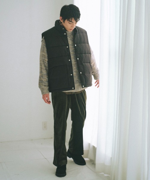WHIMSIC（ウィムジック）の「【UNISEX】アウトリンキングミックスニットプルオーバー（ニット/セーター・メンズ・ブルー/ネイビー/パープル・FREE）」の9枚目の写真