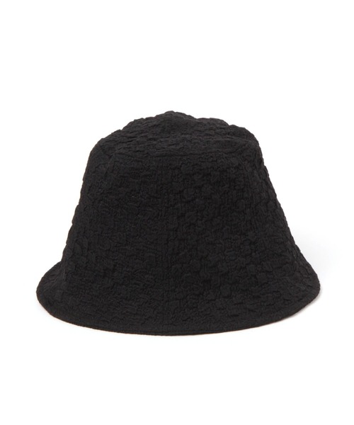 niko and...（ニコアンド）の「オリジナルポコポコバケットハット（ハット・レディース・ブラック/オフホワイト・FREE）」の4枚目の写真