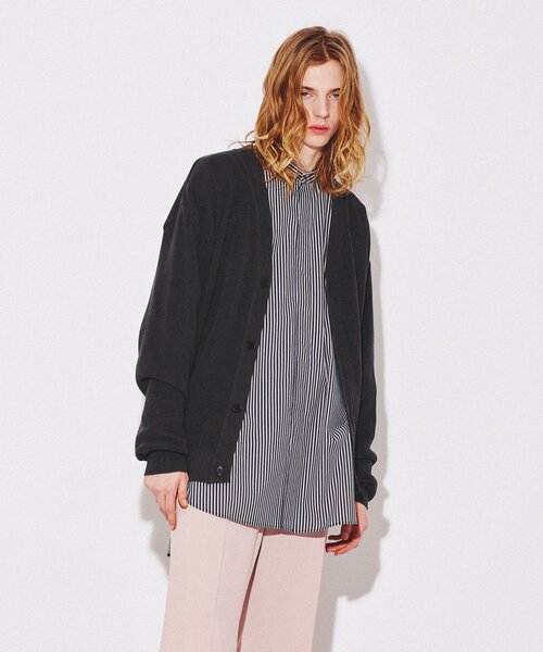 tk.TAKEO KIKUCHI（ティーケータケオキクチ）の「◆カラーニットカーディガン（カーディガン/ボレロ・メンズ・ブルー/ベビーピンク/チャコールグレー/ブラック/マスタード・03/01/02）」の3枚目の写真