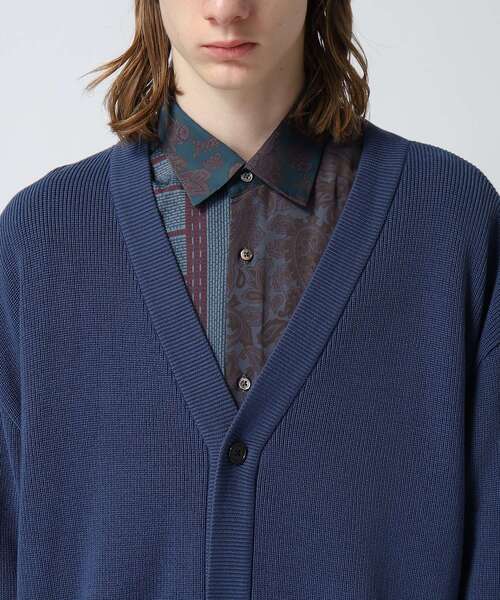 tk.TAKEO KIKUCHI（ティーケータケオキクチ）の「◆カラーニットカーディガン（カーディガン/ボレロ・メンズ・ブルー/ベビーピンク/チャコールグレー/ブラック/マスタード・03/01/02）」の14枚目の写真