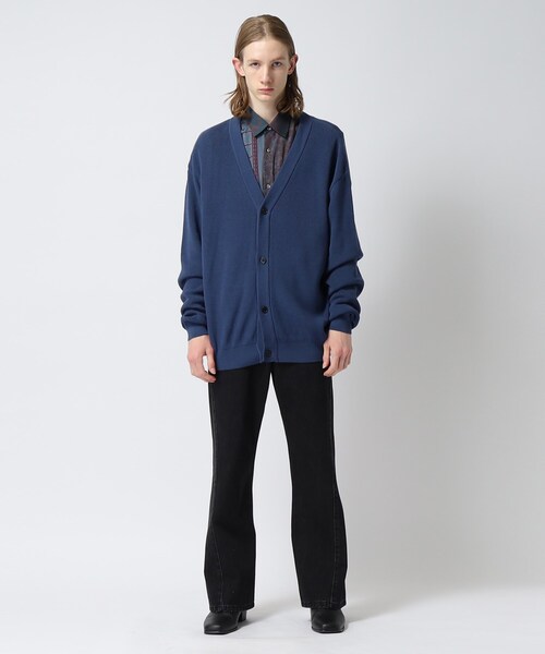 tk.TAKEO KIKUCHI（ティーケータケオキクチ）の「◆カラーニットカーディガン（カーディガン/ボレロ・メンズ・ブルー/ベビーピンク/チャコールグレー/ブラック/マスタード・03/01/02）」の21枚目の写真