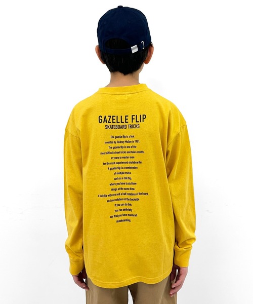 GLAZOS（グラソス）の「バックプリント長袖Tシャツ（Tシャツ/カットソー・キッズ・ホワイト/グリーン/ブラック/マスタード・160cm/170cm/150cm/140cm）」の11枚目の写真