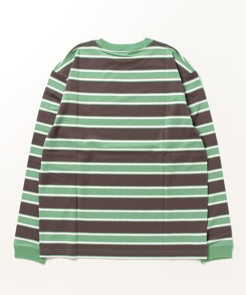 OFFSHORE（オフショア）の「MULTI BORDER L/STEE/マルチボーダー ロングスリーブティー（Tシャツ/カットソー・メンズ・グリーン/ブルー・XL/L/M/S）」の14枚目の写真