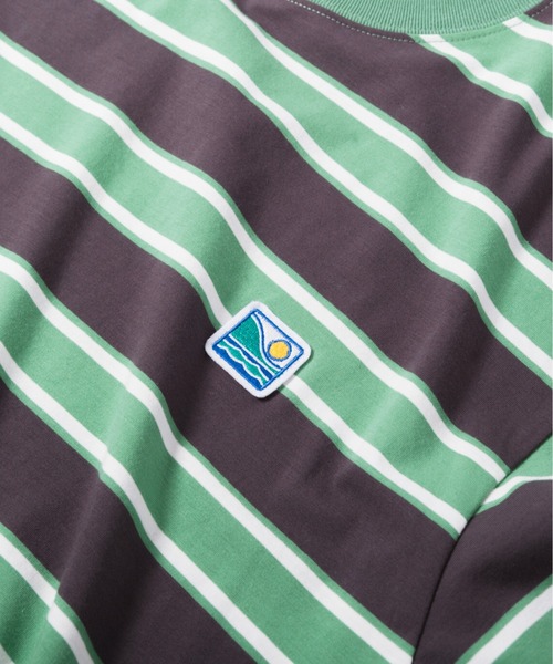 OFFSHORE（オフショア）の「MULTI BORDER L/STEE/マルチボーダー ロングスリーブティー（Tシャツ/カットソー・メンズ・グリーン/ブルー・XL/L/M/S）」の12枚目の写真