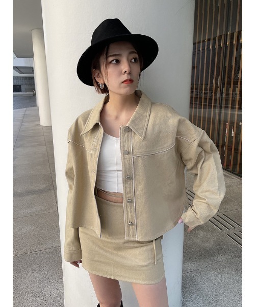 ENVYM(アンビー)の「ウエスタンライクSK(スカート・レディース・ブラック/ベージュ/ホワイト・SMALL/MEDIUM)」の5枚目の写真