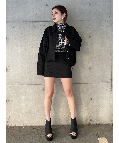 ENVYM(アンビー)の「ウエスタンライクSK(スカート・レディース・ブラック/ベージュ/ホワイト・SMALL/MEDIUM)」の6枚目の写真