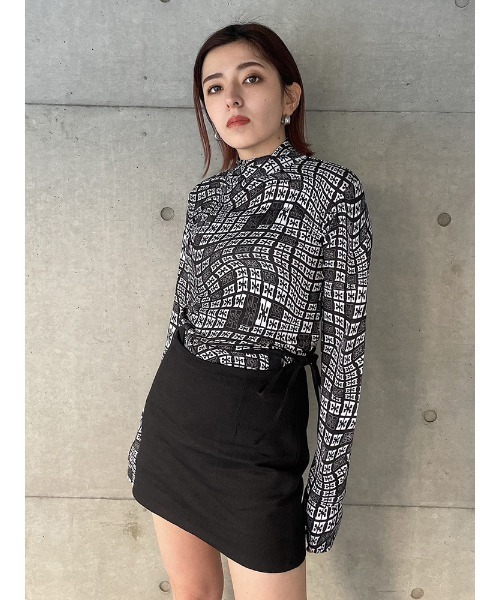 ENVYM(アンビー)の「ウエスタンライクSK(スカート・レディース・ブラック/ベージュ/ホワイト・SMALL/MEDIUM)」の9枚目の写真