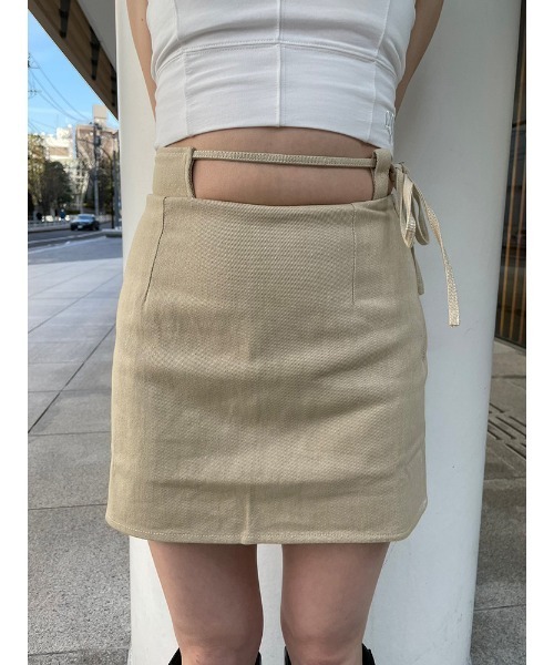 ENVYM(アンビー)の「ウエスタンライクSK(スカート・レディース・ブラック/ベージュ/ホワイト・SMALL/MEDIUM)」の21枚目の写真