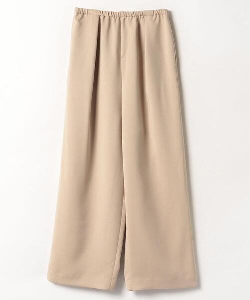 LANVIN en Bleu(ランバンオンブルー)の「ゴムギャザーワイドパンツ(その他パンツ・レディース・ベージュ/ブラック/チャコールグレー・38/36)」の5枚目の写真