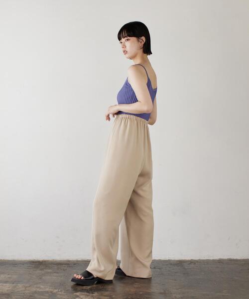 LANVIN en Bleu(ランバンオンブルー)の「ゴムギャザーワイドパンツ(その他パンツ・レディース・ベージュ/ブラック/チャコールグレー・38/36)」の13枚目の写真