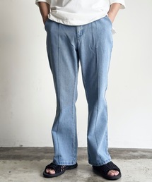 COMMON WARE（コモンウェアー）の「COMMONWARE:12ozデニムピンタックフレアパンツ（デニムパンツ）」