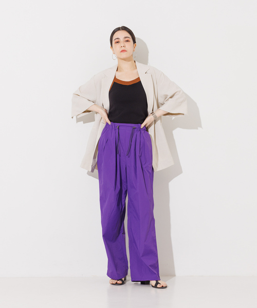 NOMINE（ノミネ）の「ワッシャーワイドパンツ（その他パンツ・レディース・パープル/ブラック/カーキ・S/M）」の15枚目の写真
