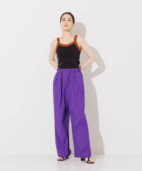 NOMINE（ノミネ）の「ワッシャーワイドパンツ（その他パンツ・レディース・パープル/ブラック/カーキ・S/M）」の16枚目の写真