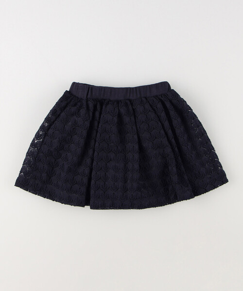 COMME CA ISM（コムサイズム）の「インナーパンツ付き　レーススカート（スカート・キッズ・ホワイト/ネイビー・110cm/120cm/130cm/140cm/150cm）」の5枚目の写真