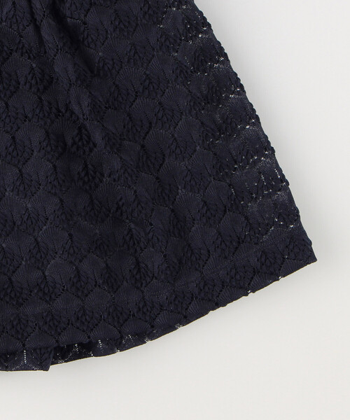 COMME CA ISM（コムサイズム）の「インナーパンツ付き　レーススカート（スカート・キッズ・ホワイト/ネイビー・110cm/120cm/130cm/140cm/150cm）」の7枚目の写真