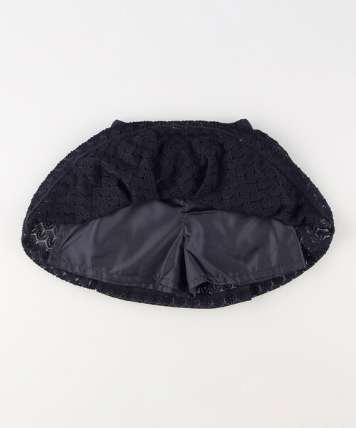 COMME CA ISM（コムサイズム）の「インナーパンツ付き　レーススカート（スカート・キッズ・ホワイト/ネイビー・110cm/120cm/130cm/140cm/150cm）」の8枚目の写真