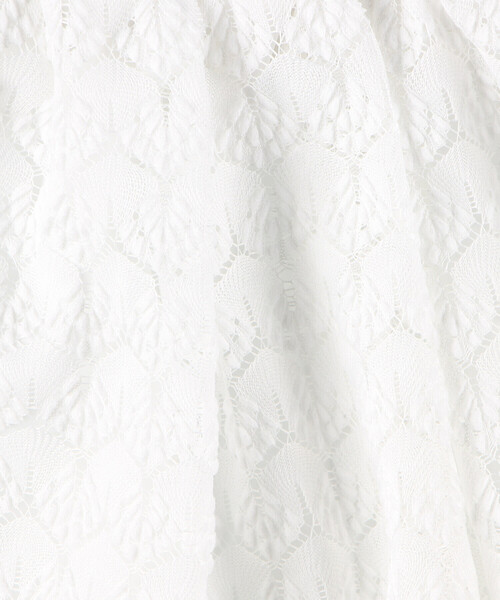 COMME CA ISM（コムサイズム）の「インナーパンツ付き　レーススカート（スカート・キッズ・ホワイト/ネイビー・110cm/120cm/130cm/140cm/150cm）」の10枚目の写真