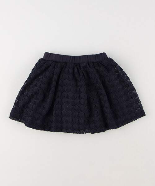 COMME CA ISM（コムサイズム）の「インナーパンツ付き　レーススカート（スカート・キッズ・ホワイト/ネイビー・110cm/120cm/130cm/140cm/150cm）」の3枚目の写真
