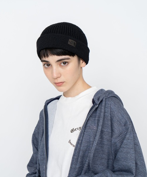 THE NORTH FACE PURPLE LABEL(ザ ノースフェイス パープルレーベル)の「THENORTHFACE PURPLE LABEL/ザ・ノースフェイス/Field Wach Cap(ニットキャップ/ビーニー・メンズ・ブラック・F)」の3枚目の写真