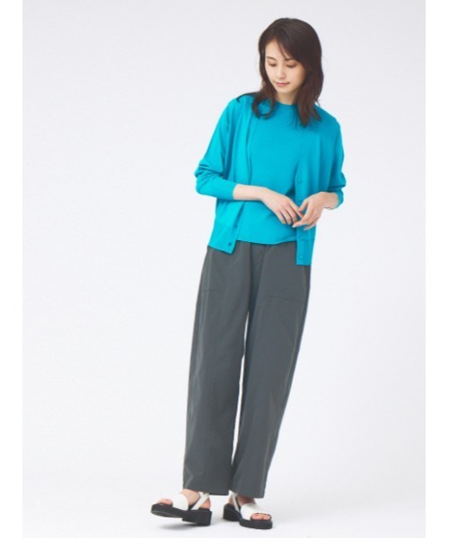 abahouse mavie（アバハウスマヴィ）の「ポリエステルタフタワイドベーカーパンツ（その他パンツ・レディース・チャコールグレー/ブルー/ベージュ・フリー）」の13枚目の写真