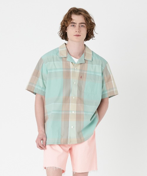 Levi's(リーバイス)の「Levi's/リーバイス サンセット 半袖シャツ ブルー PASTEL TURQUOISE(その他トップス・メンズ・マルチ・S/M/L/XL)」の1枚目の写真