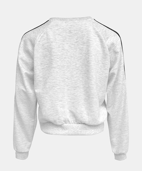 Cozy&Kitsch（コージーアンドキッチ）の「Cozy＆Kitsch 英字プリントクロップドトレーナー（スウェット・レディース・ホワイト系その他・FREE）」の4枚目の写真