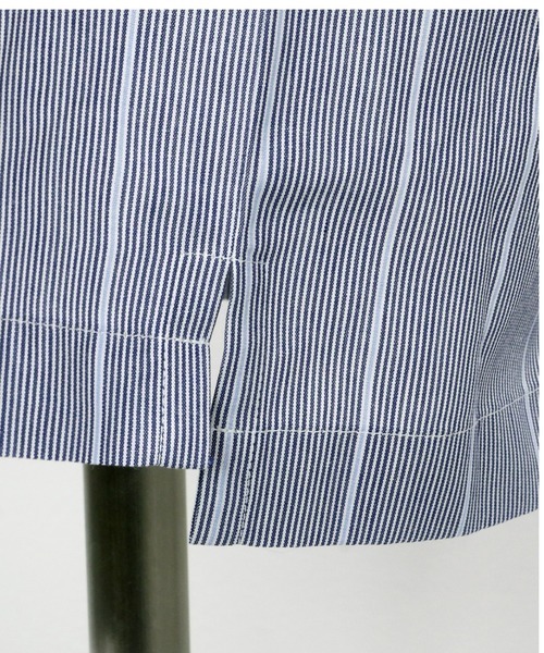 TOKYO SHIRTS（トウキョウシャツ）の「形態安定ノーアイロン オープンカラー 長袖ビジネスワイシャツ（ビジネスシャツ・レディース・ダークブルー・LL/L/S/XL/M）」の4枚目の写真