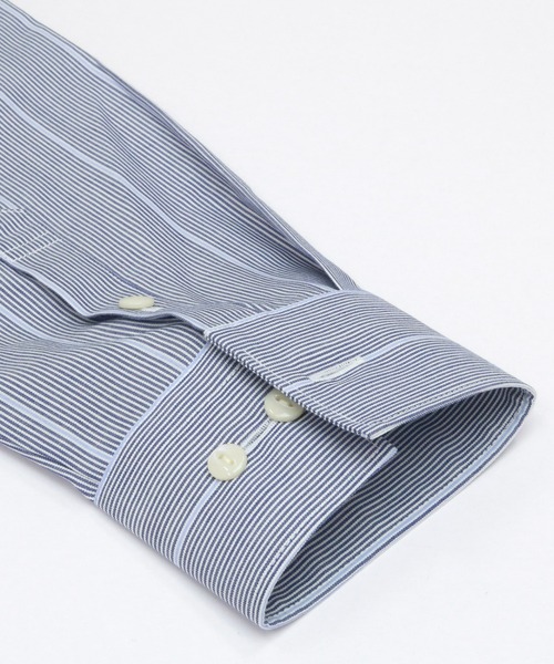 TOKYO SHIRTS（トウキョウシャツ）の「形態安定ノーアイロン オープンカラー 長袖ビジネスワイシャツ（ビジネスシャツ・レディース・ダークブルー・LL/L/S/XL/M）」の3枚目の写真