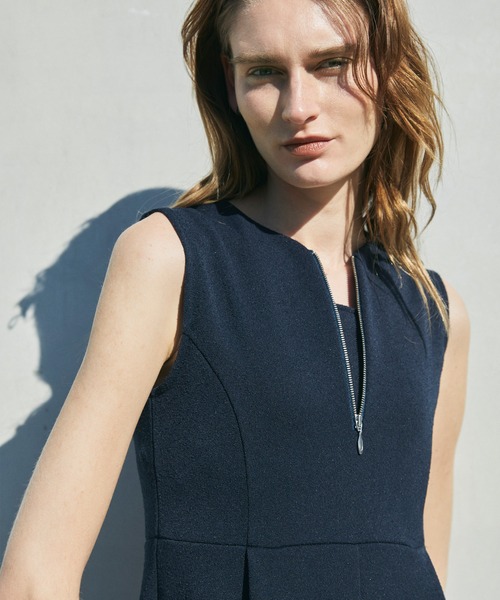 CEL ANSWER（シーイーエルアンサー）の「ノースリーブツイーディーワンピース（ワンピース・レディース・ブラック/ネイビー・FREE/MEDIUM/TALL）」の14枚目の写真