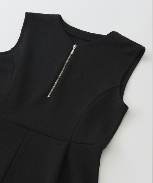 CEL ANSWER（シーイーエルアンサー）の「ノースリーブツイーディーワンピース（ワンピース・レディース・ブラック/ネイビー・FREE/MEDIUM/TALL）」の19枚目の写真