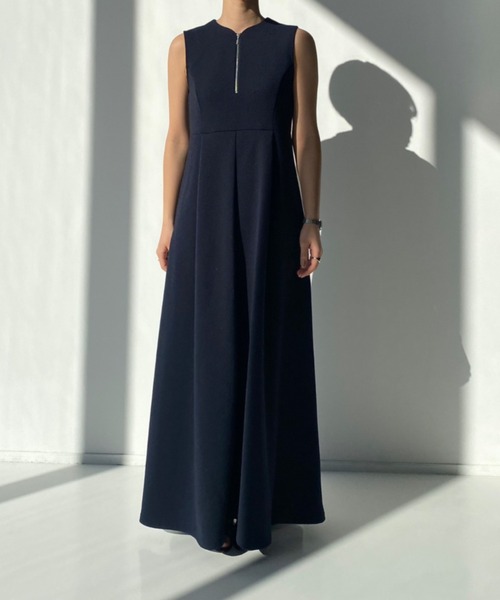 CEL ANSWER（シーイーエルアンサー）の「ノースリーブツイーディーワンピース（ワンピース・レディース・ブラック/ネイビー・FREE/MEDIUM/TALL）」の12枚目の写真