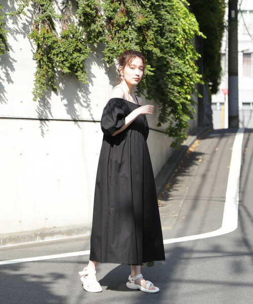 N.(N. Natural Beauty Basic)(エヌエヌナチュラルビューティーベーシック)の「【S Size Line】◆コットンボイル2waysオフショルワンピース(ワンピース・レディース・カーキ/ピンク/ブラック/ロイヤルブルー/グレイッシュベージュ・SMALL/MEDIUM)」の13枚目の写真