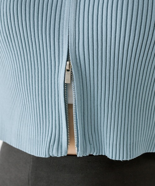 mystic（ミスティック）の「【mysticカラー】Wジップニット（ニット/セーター・レディース・ブラック/レッド/ブルー/アイボリー/ピンク/パープル/レッド系その他2・FREE）」の15枚目の写真