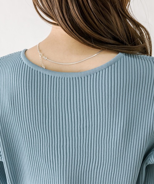 mystic（ミスティック）の「【mysticカラー】Wジップニット（ニット/セーター・レディース・ブラック/レッド/ブルー/アイボリー/ピンク/パープル/レッド系その他2・FREE）」の18枚目の写真