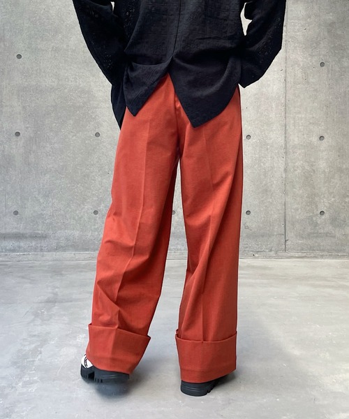 PAGEBOY（ページボーイ）の「ロールアップスラックス（スラックス・レディース・オレンジ系/ブラック/グレイッシュベージュ/ブラウン・FREE）」の13枚目の写真