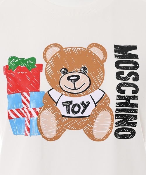 Love Moschino(ラブモスキーノ)の「【MOSCHINO KIDS】ギフトベアTシャツ(Tシャツ/カットソー・レディース・ホワイト・14Y/12Y)」の3枚目の写真