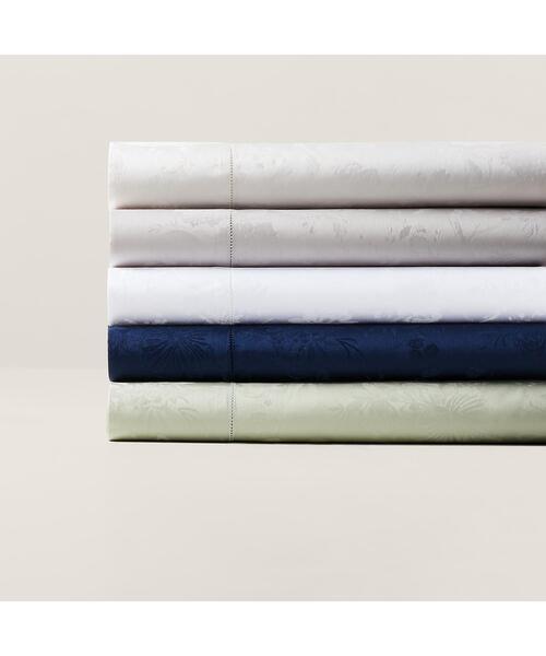 オーガニック コットン Bethany ジャカード ボックスシーツ/キング