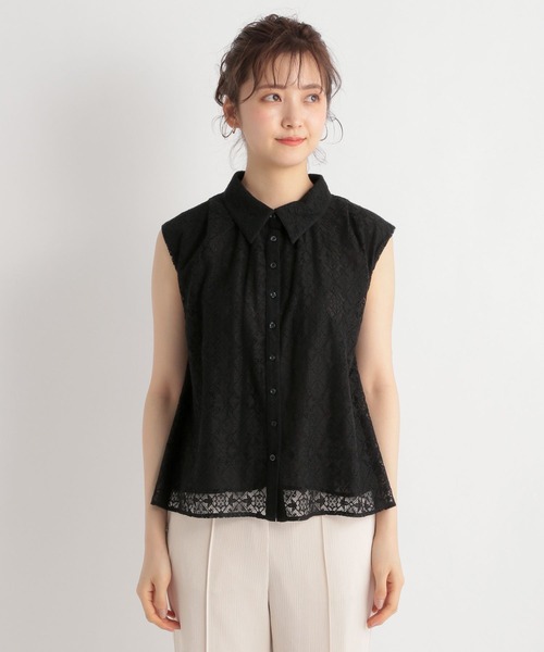 Andemiu（アンデミュウ）の「ソウレースノースリーブブラウス905832  