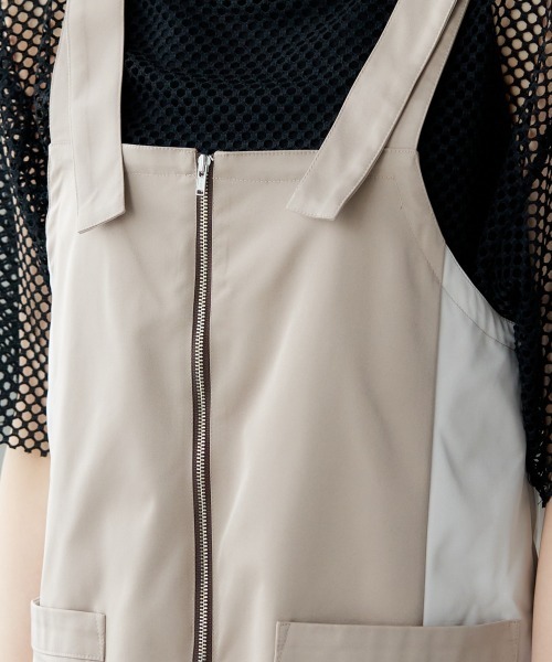 miclat（ミクラ）の「大きいサイズ　ミリタリー風ジャンパースカート　miclat（ジャンパースカート・レディース・ベージュ系/ブラック系・LL/L/4L/5L/3L）」の22枚目の写真