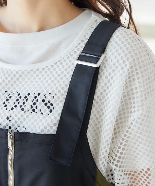 miclat（ミクラ）の「大きいサイズ　ミリタリー風ジャンパースカート　miclat（ジャンパースカート・レディース・ベージュ系/ブラック系・LL/L/4L/5L/3L）」の16枚目の写真