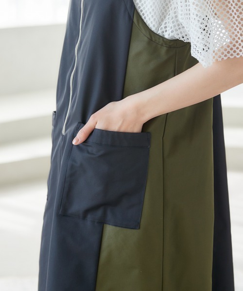 miclat（ミクラ）の「大きいサイズ　ミリタリー風ジャンパースカート　miclat（ジャンパースカート・レディース・ベージュ系/ブラック系・LL/L/4L/5L/3L）」の17枚目の写真