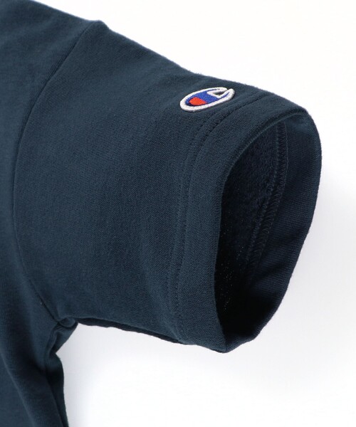 Champion(チャンピオン)の「【Champion チャンピオン】ゆったりシルエット半袖スウェットシャツ(Tシャツ/カットソー・キッズ・ネイビー/キナリ・110/140/100/130/120)」の15枚目の写真