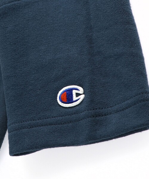 Champion(チャンピオン)の「【Champion チャンピオン】ゆったりシルエット半袖スウェットシャツ(Tシャツ/カットソー・キッズ・ネイビー/キナリ・110/140/100/130/120)」の16枚目の写真