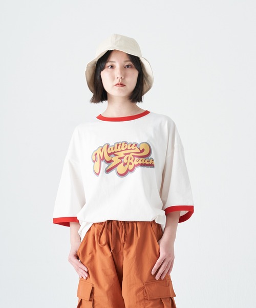 CORISCO(コリスコ)の「フロッキー MALIBU リンガー半袖BIG TEE(M1)(Tシャツ/カットソー・メンズ・その他4/その他1/その他2/その他3・LARGE/X-LARGE/MEDIUM)」の1枚目の写真