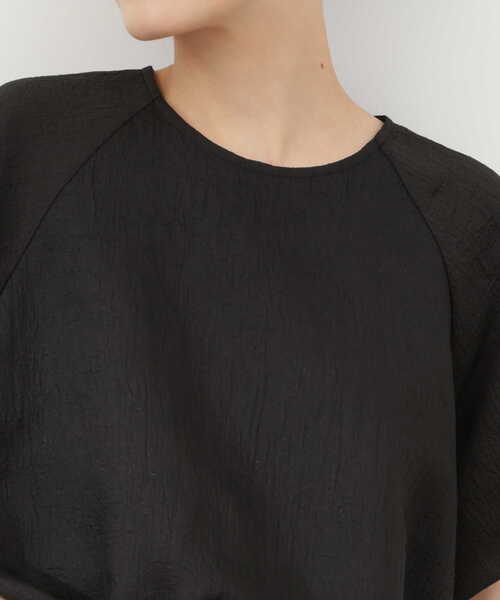 N.(N. Natural Beauty Basic)(エヌエヌナチュラルビューティーベーシック)の「◆クロップドバルーンスリーブブラウス(シャツ/ブラウス・レディース・イエロー/ブラック/オフホワイト・MEDIUM)」の13枚目の写真