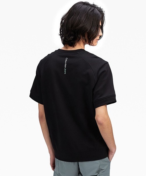 Calvin Klein(カルバン・クライン)の「Calvin Klein/カルバンクライン レギュラーモノグラムスウェットプルオーバー Tシャツ(スウェット・メンズ・グリーン/ブラック/オフホワイト・L/XL/M)」の9枚目の写真