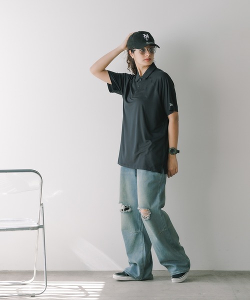 NEW ERA(ニューエラ)の「NEW ERA/ニューエラ Power Polo ポロシャツ(ポロシャツ・メンズ・ブラック/ネイビー/ロイヤルブルー/ホワイト/グレー・L/M/XL/XXL/S)」の7枚目の写真